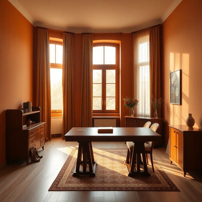Interior cald terracotta-cream al biroului StrategyLandscape din Galați